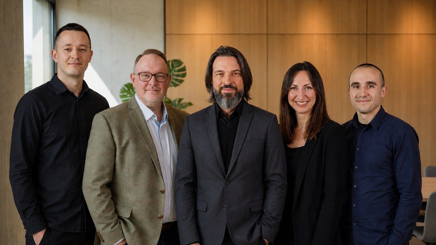 The team behind PUSH FORWARD, from left: Dragan Vidakovic, Dr. Vlad Sljapic, Sascha Knopp, Ivana Urosevic, Lazar Nikolic